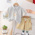 Baby Boy OOTD Korean Outfit for Kids Baby Boys Clothes Kids Fashion Child Clothes Suits Cotton 2Pcs Casual Polo for Kids