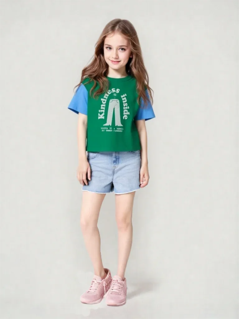 Korea Style Kids T-shirt Summer Casual Cartoon Letter Print Short Sleeve Boys & Girls Fun Top Children's Vest Clothing 2026