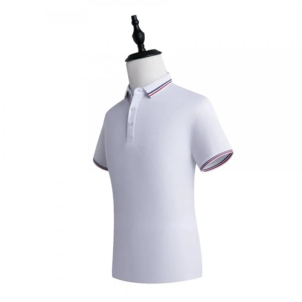 Restaurant Polo Shirt for Men Women Waiter Short Sleeve Work Wear Custom Company Logo Cafe Hotel Bar Uniform Printing Embroidery