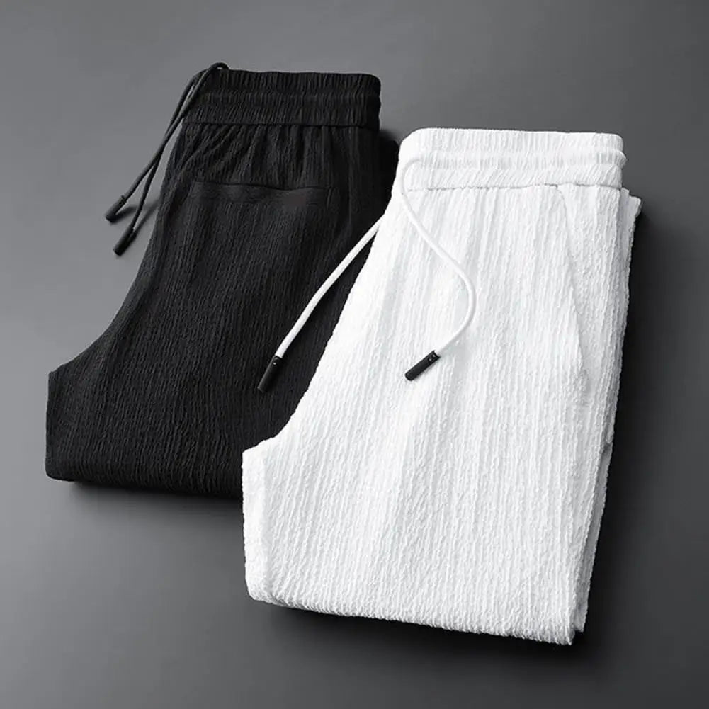 Men Two piece Suit Striped Pleated Men Pants Set Pleated Drawstring Loose Lapel Pockets Thin Formal Business Men Set
