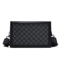 High-quality Men's Shoulder Bag Stylish Small Square Bag Minimalist Plaid Light Business Crossbody Bag Casual Street Sling Bag