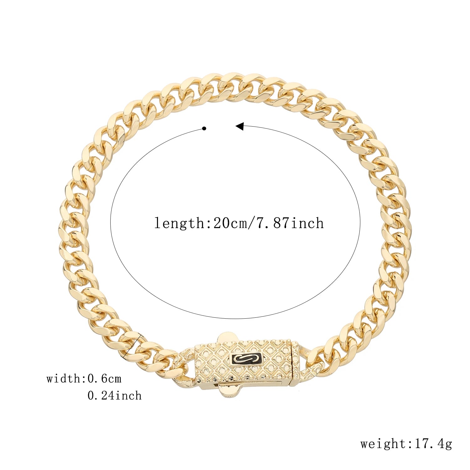 Hip Hop Style Jewelry Set 14k Gold Plated Monaco chain Oval Clasp Women's Bracelet and Necklace Low Price items Free Shipping