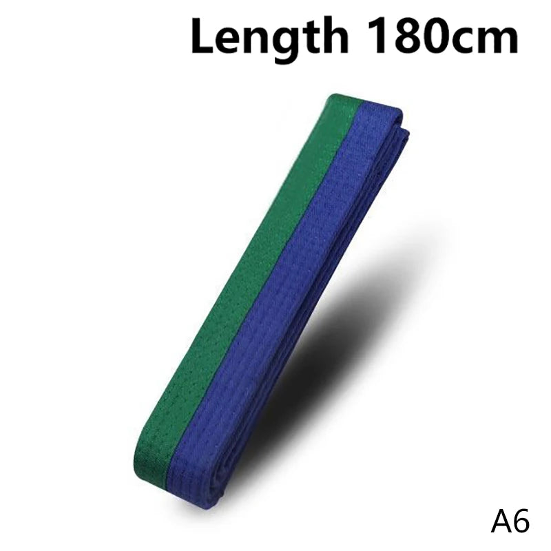 1PC 180cm/240cm Taekwondo Colored Ranking Belts Cotton Martial Arts Judo Karate TKD Aikido Uniform Belt Kids Adult