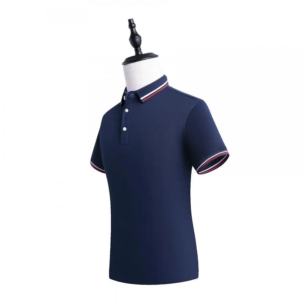 Restaurant Polo Shirt for Men Women Waiter Short Sleeve Work Wear Custom Company Logo Cafe Hotel Bar Uniform Printing Embroidery