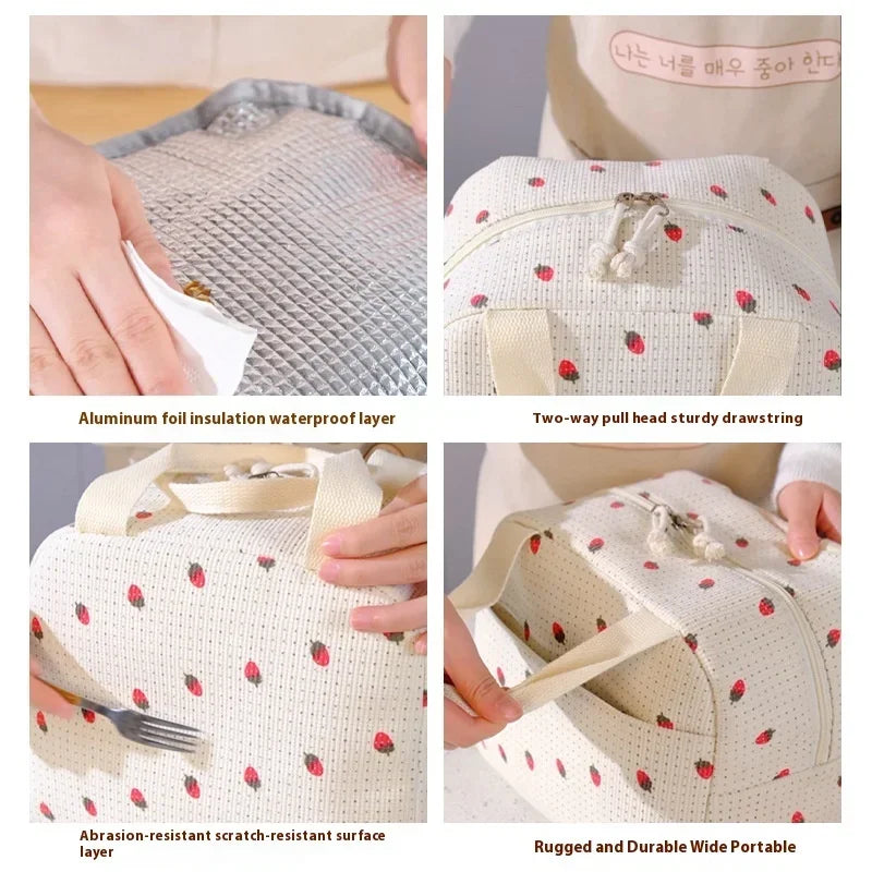 Hot Lunch Bag for Women Girls Men,Cute Women Lunch Bags,Soft Leakproof Large Lunch Bag for Work,Picnic or Travel FoodPouch