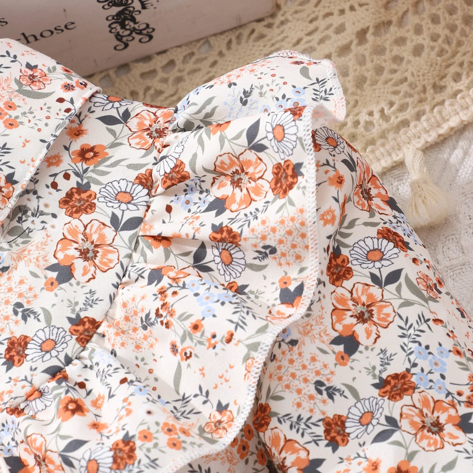 Kids Girls Dress Long Sleeve Spring Autumn Gauze Belt Children Dress Casual Soft Ventilate Cute Comfort Girls Clothing 2-7 Years