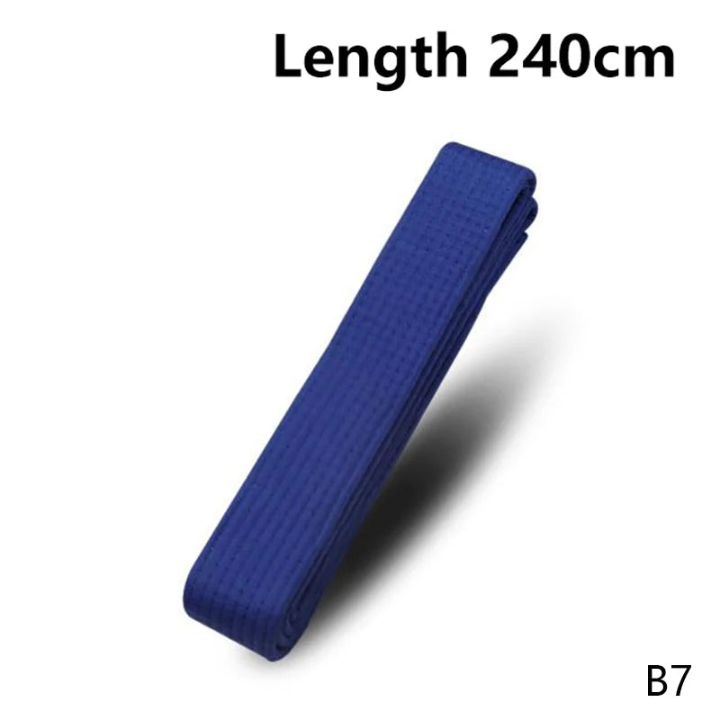 1PC 180cm/240cm Taekwondo Colored Ranking Belts Cotton Martial Arts Judo Karate TKD Aikido Uniform Belt Kids Adult