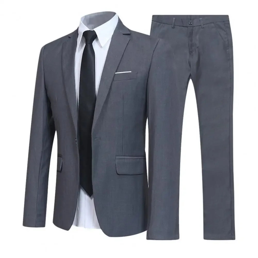 Men Slit Fit Two Three Piece Business Dress Man Suit Groomsmen Clothing Suits for Men 2022 Trajes De Hombre Prom Suit Costuum