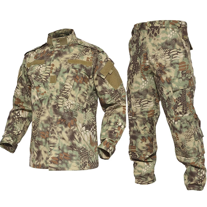 Airsoft Tactical BDU Uniform Kryptek Mandrake Camouflage Suit Airsoft Paintball Shirt Hunting Clothing