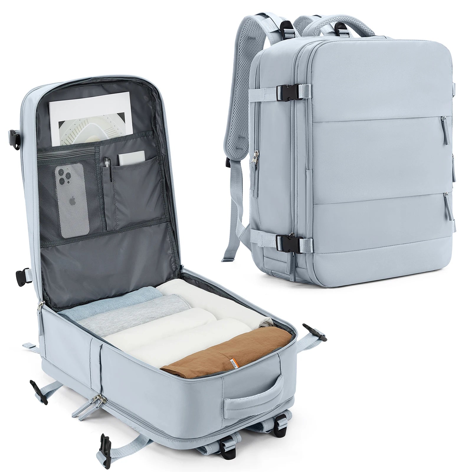 Easyjet Cabin Bag 45x36x20 Backpack, 40x20x25 Ryanair Carry-Ons, Women/Men Aeroplane Travel Backpack, Cabin Size Laptop Backpack