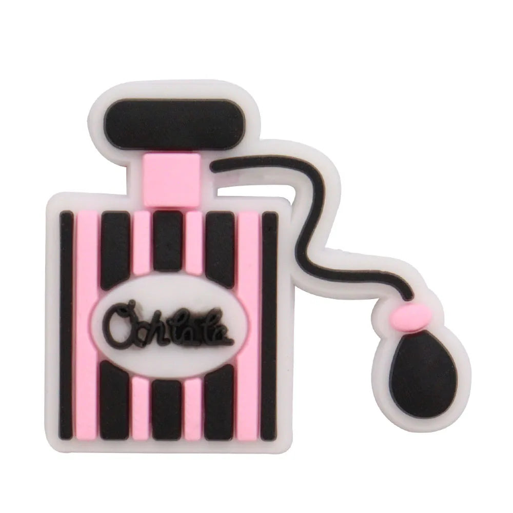 1-17PCS PVC Shoe Charms Fit Wristbands Music Life Rock Star Hole Slipper Decoration Shoe Buckle Button Accessories Adult Gift