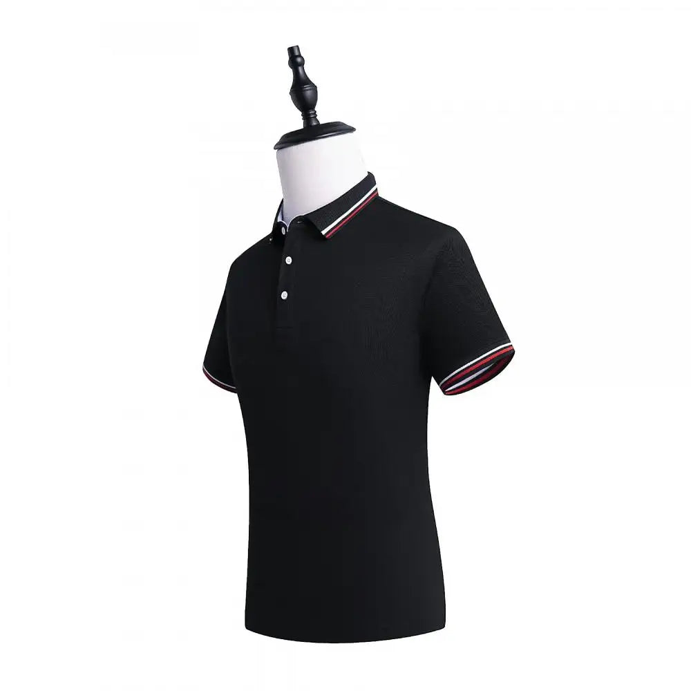 Restaurant Polo Shirt for Men Women Waiter Short Sleeve Work Wear Custom Company Logo Cafe Hotel Bar Uniform Printing Embroidery