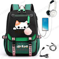 Cat Anime Cartoon School Bag New Fashion Backpack Back To School Cute Kawaii Backpack School Bags for College Student Mochila