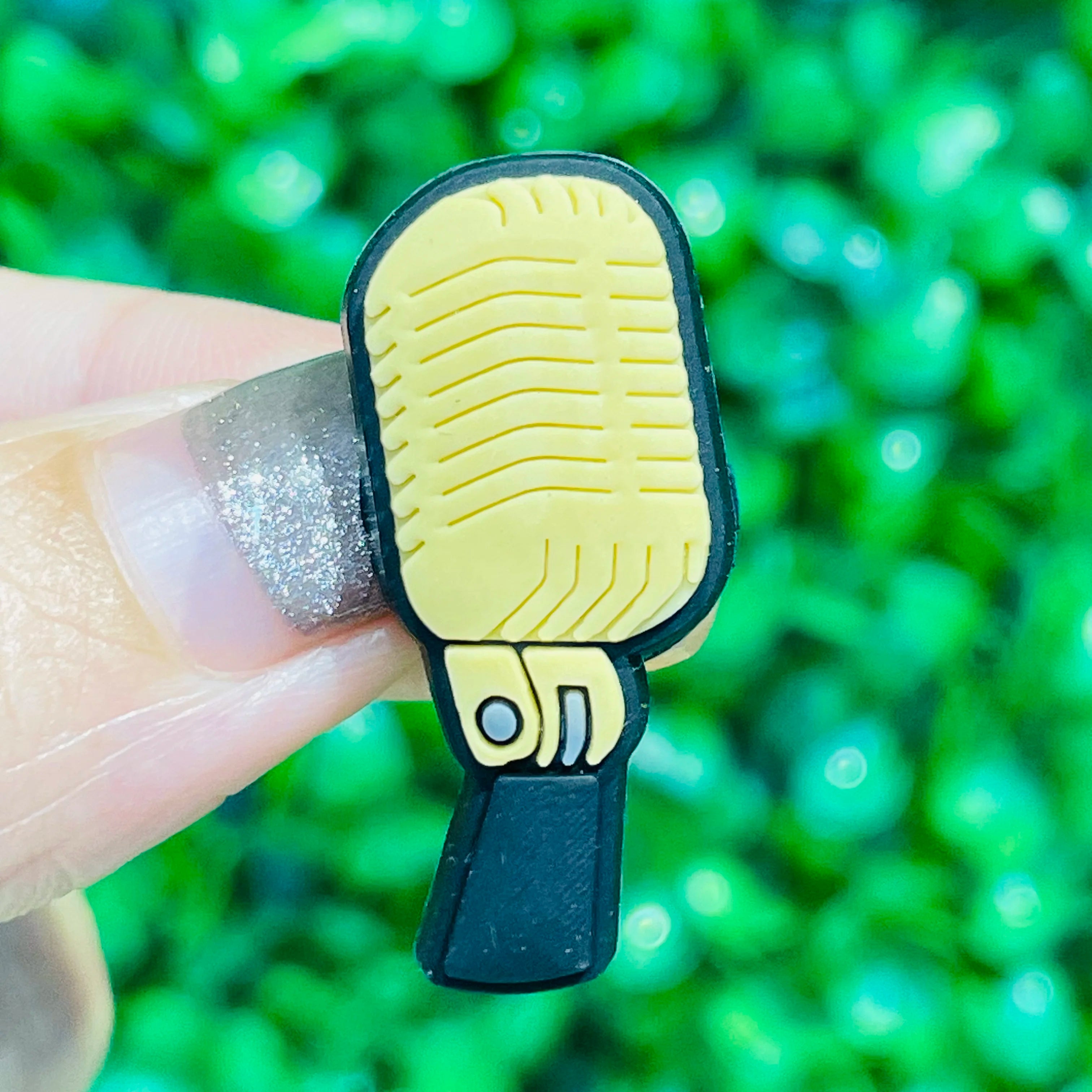 1-17PCS PVC Shoe Charms Fit Wristbands Music Life Rock Star Hole Slipper Decoration Shoe Buckle Button Accessories Adult Gift