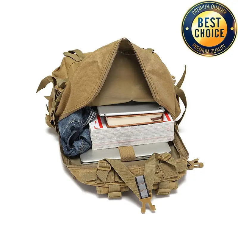 Tactical Reflective Backpack Outdoor Molle Camouflage Rucksack  Assault Bag Hiking Camping Hunting Travel Riding Knapsack