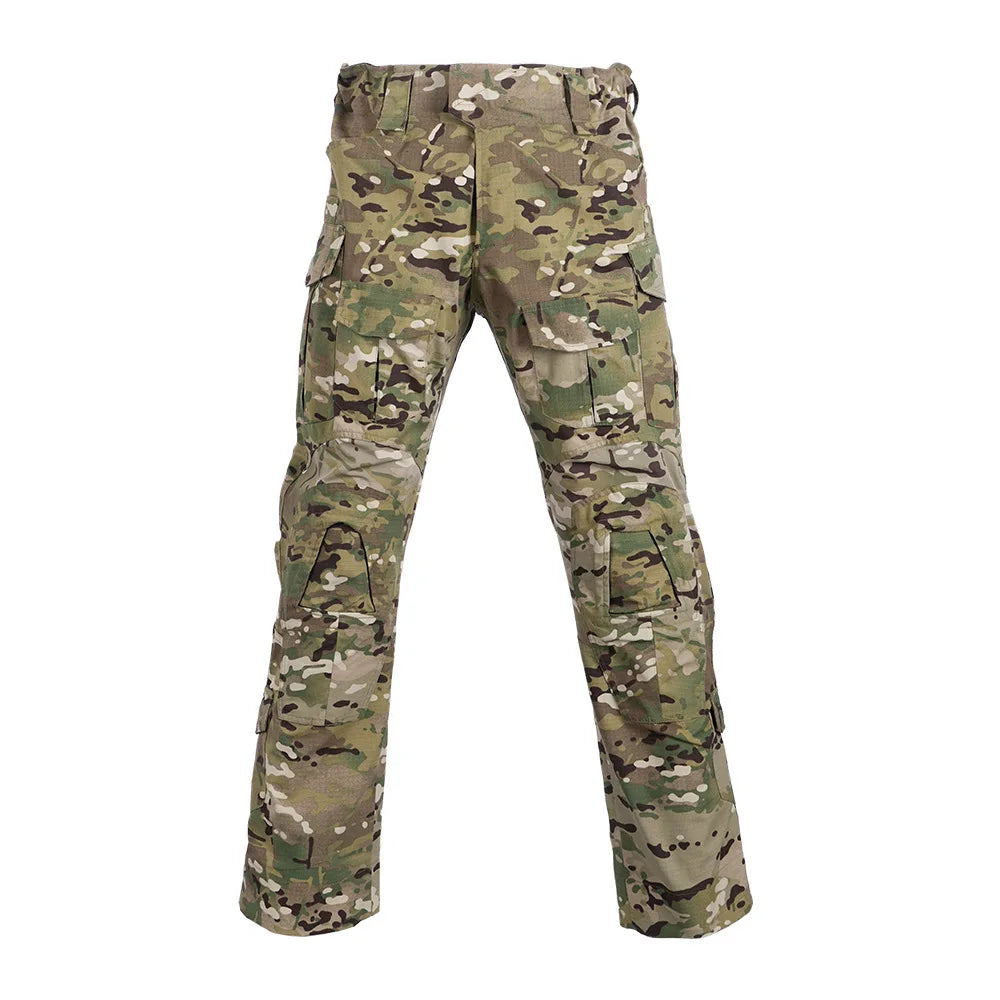 G3 Battle Frog Suit Tactical Pants Outdoor Military Fans Wear Resistant Scratch Resistant Grid Pattern Camouflage Frog Pants