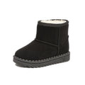 2025 Children Snow Boots Leisure Thick Fur Platform Winter Kids Short Boot Slip-on Unisex Concise Style Boys Girls  Kids Shoes