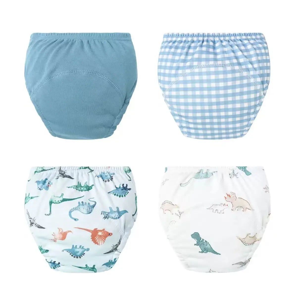 4PCS Baby Waterproof Diapers Pee Shorts Underwears Reusable Soft Ecological Cotton Toddler Potty Training Pants For Boys Girls