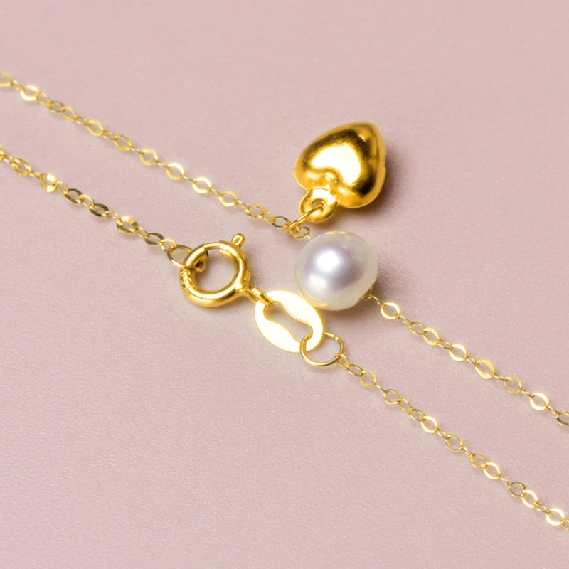 Real 18K Yellow Gold Bracelet Au750 Fine Jewelry Wedding Gift Bridal Box Brand Trendy Chains For Women