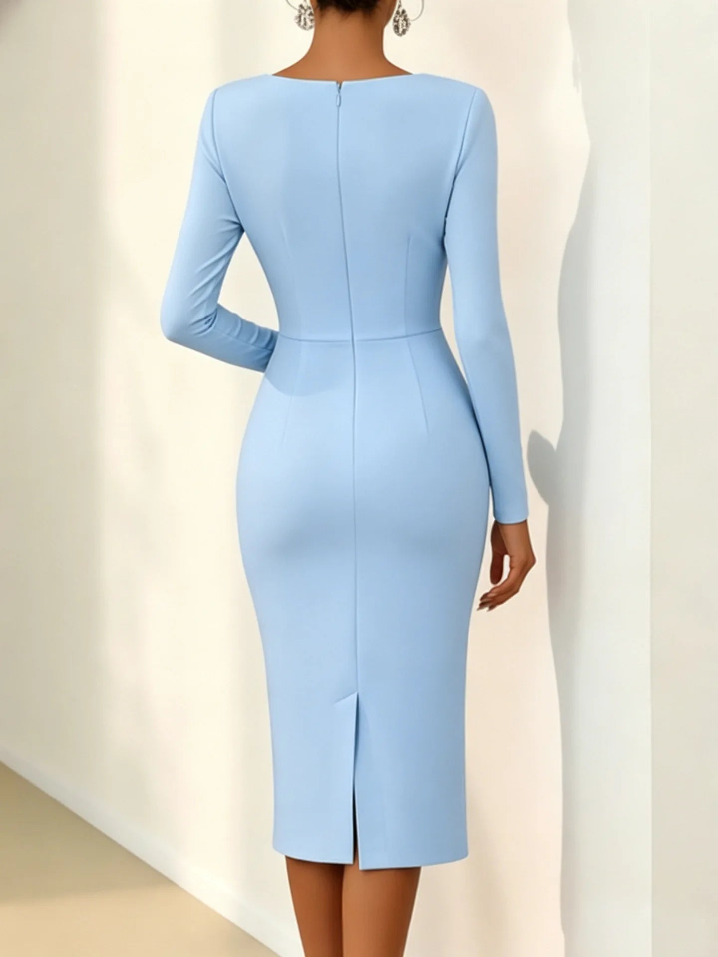 Banquet Dress for Women Elegant Sweet 3D Flower Ruched Bodycon Midi Robe Female Party Prom Vestidos Evening Gown Lady