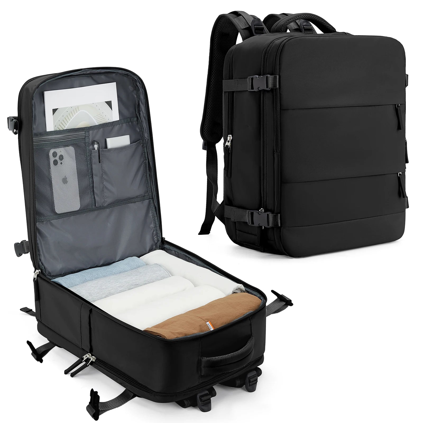 Easyjet Cabin Bag 45x36x20 Backpack, 40x20x25 Ryanair Carry-Ons, Women/Men Aeroplane Travel Backpack, Cabin Size Laptop Backpack