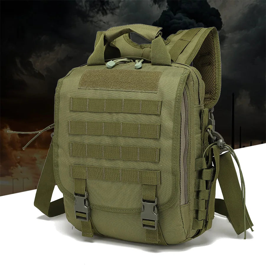 Tablet computer backpack, outdoor adventure tactical camouflage backpack, outdoor small waterproof backpack
