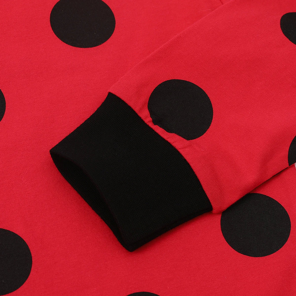 Girl Pajamas Sets Kid Ladybug Halloween Sleepwear Toddler Cute Cosplay Carnival Pijamas Chritmas New Year Birthday Gift Pyjamas