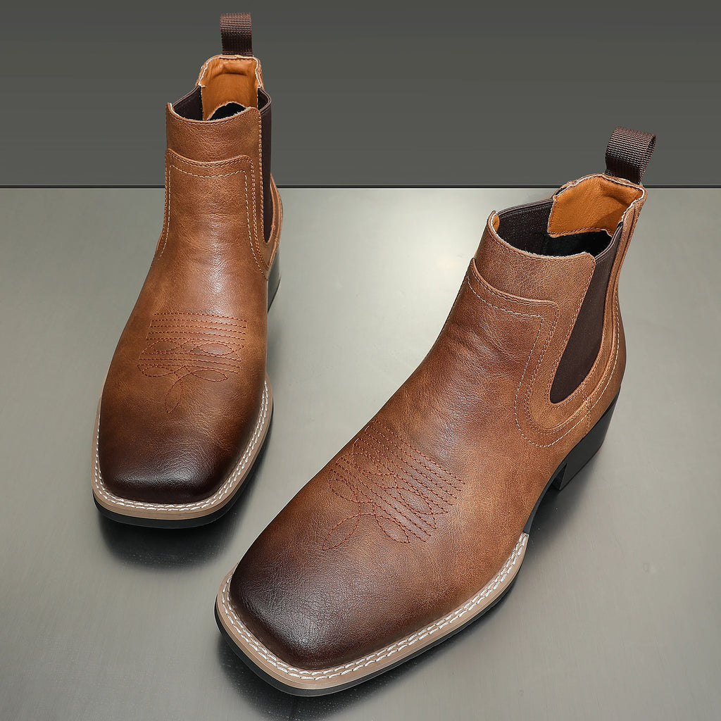 Men's Fashion Chelsea Boots in Three Colors, Comfortable and Versatile with Rubber Compound Outsole