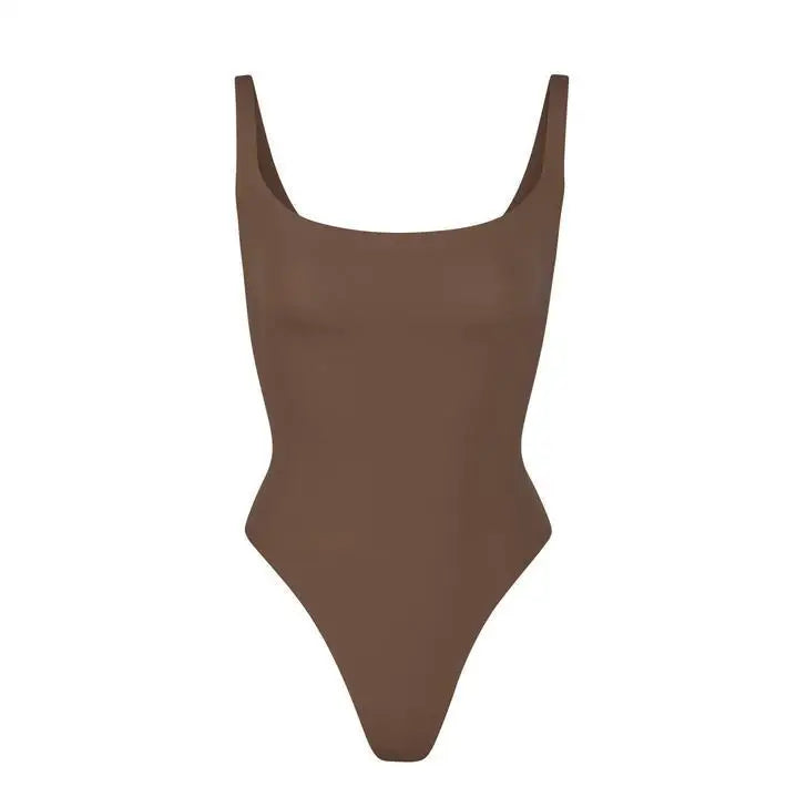 Jumpsuit Women Sexy Ice Silk Shapewear Camisole Jumpsuit Solid Color Slim Fit Inner Lining Backless Summer Fashion New Romper