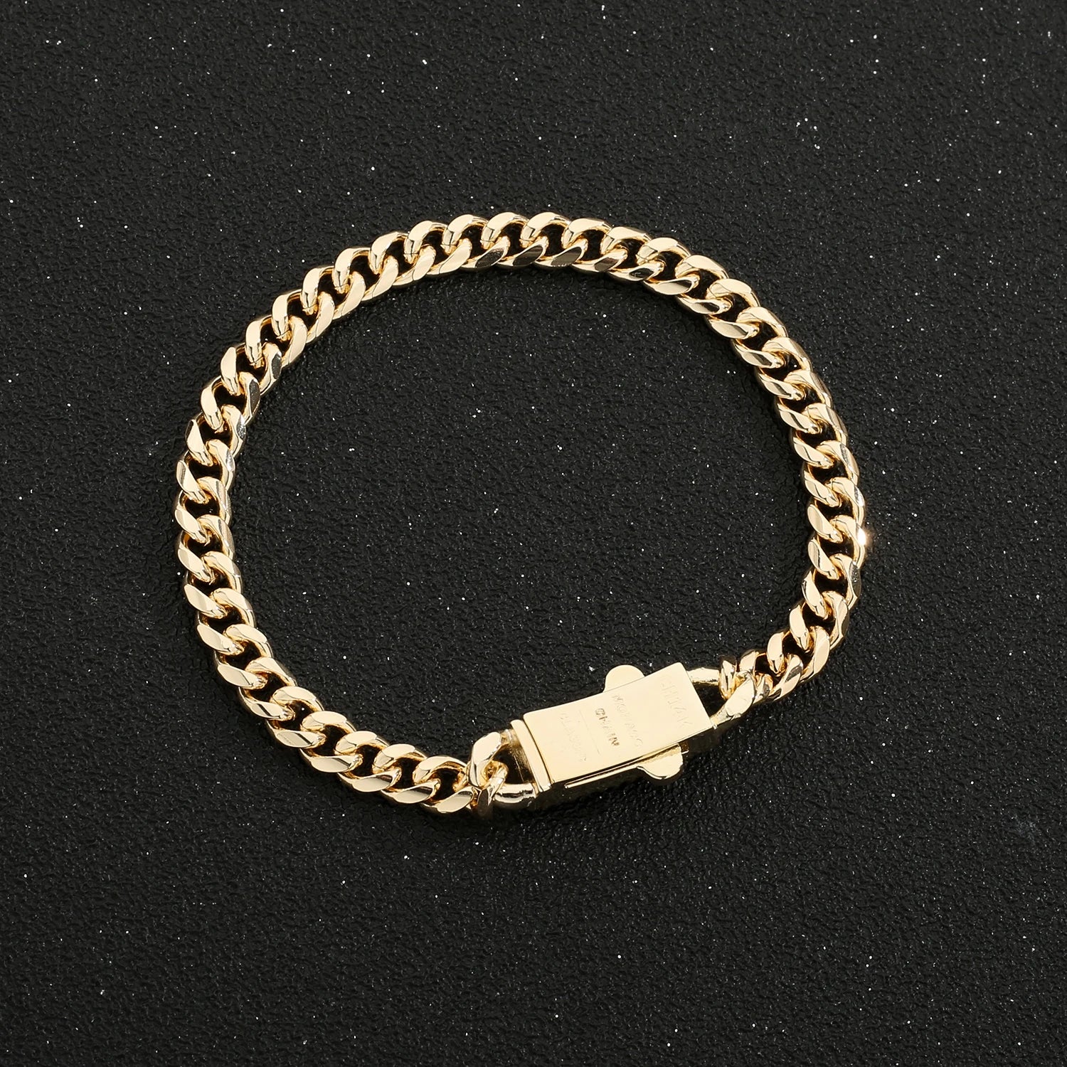 Hip Hop Style Jewelry Set 14k Gold Plated Monaco chain Oval Clasp Women's Bracelet and Necklace Low Price items Free Shipping