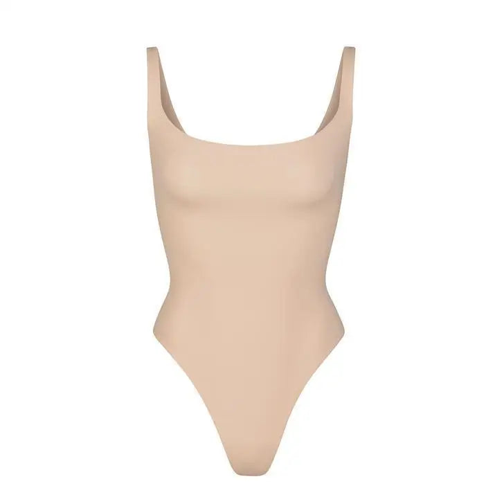 Jumpsuit Women Sexy Ice Silk Shapewear Camisole Jumpsuit Solid Color Slim Fit Inner Lining Backless Summer Fashion New Romper