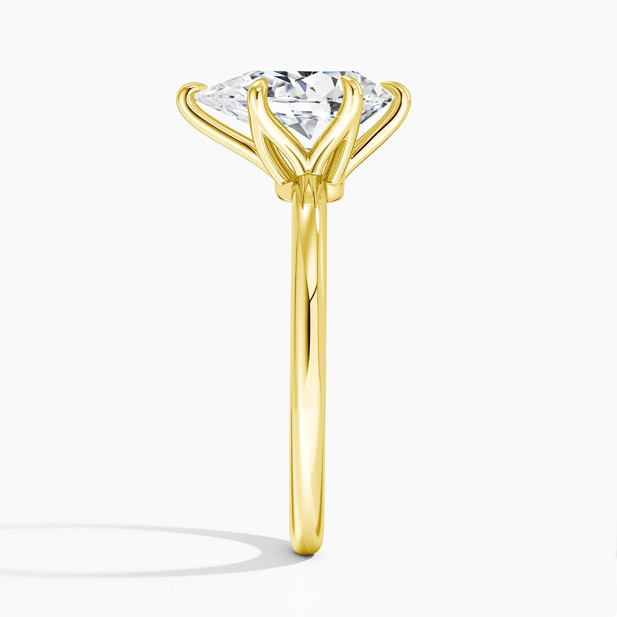 Solid 14K Gold Filled Solitaire Moissanite Diamond Ring 2CT Pear Cut D VVS1 Au585 Ring for Women Minimalist Engagement Jewelry