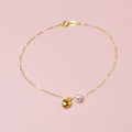 Real 18K Yellow Gold Bracelet Au750 Fine Jewelry Wedding Gift Bridal Box Brand Trendy Chains For Women
