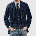 New Autumn Men's Clothing. Corduroy Solid Color Suit. European and American Men's Fashionable Casual Suit Collar Casual Jacket.