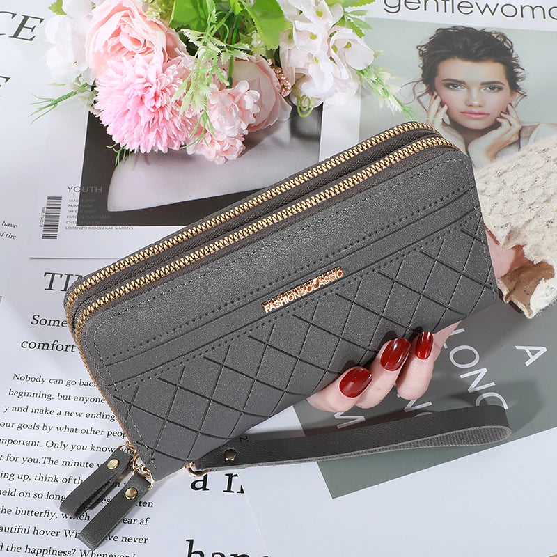 Long Women's Wallet Female Purses Tassel Coin Purse Card Holder Wallets Female Pu Leather Clutch