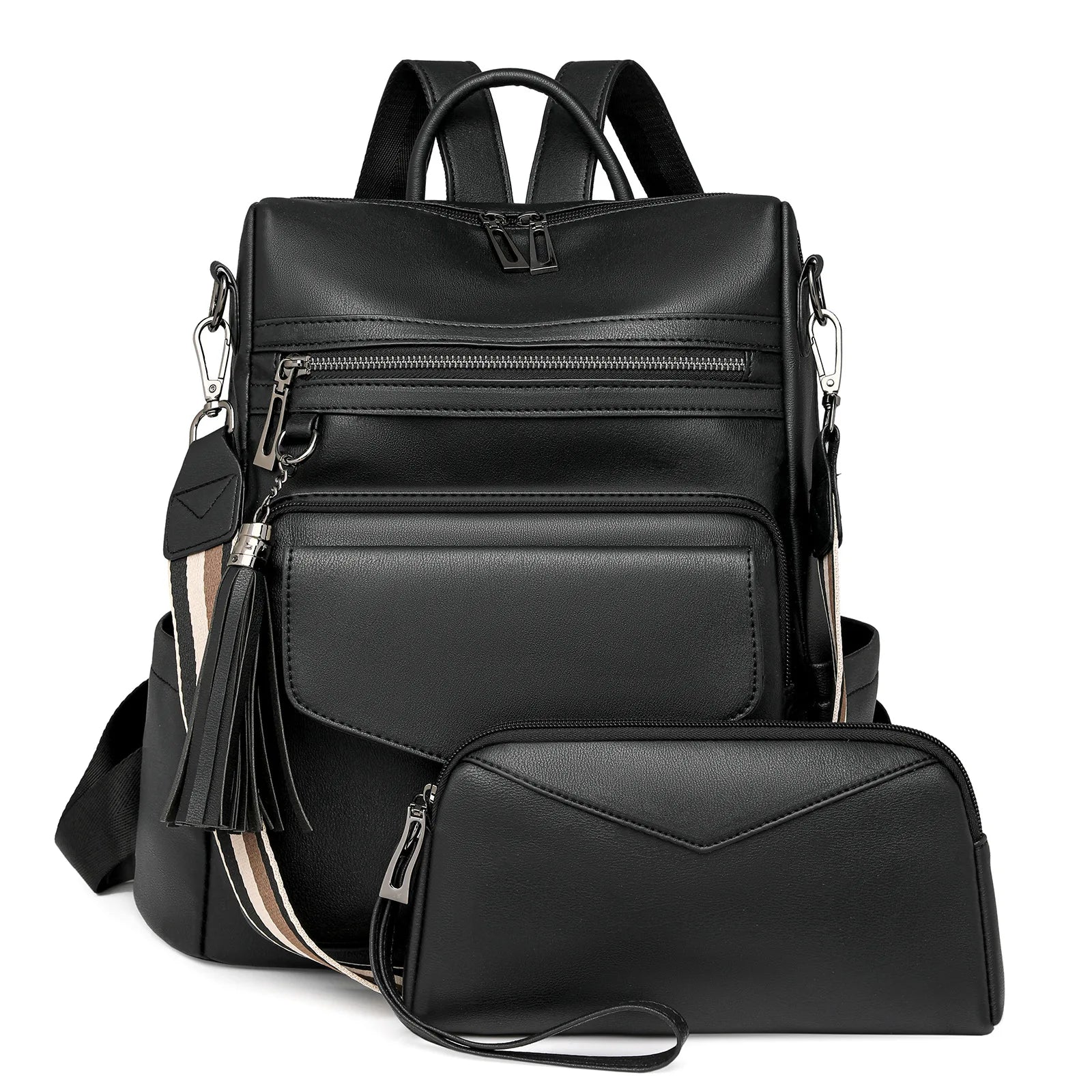 Winter Women's Backpack European Retro Two-shoulder Bag Luxury PU Composite Bag Commuter Single Shoulder Bag Leisure Travel Bags