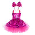 Kids Halloween Cosplay Costume Summer Clothing Children Carnival Costumes Girls Pink Princess Dress Birthday Party Dresses