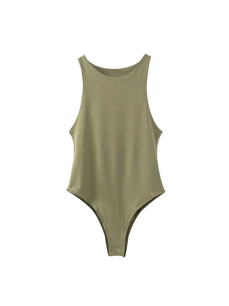 summer solid sexy bodycon women bodysuits female 8 color green slim casual  bodysuit chic lady club short playsuits femme