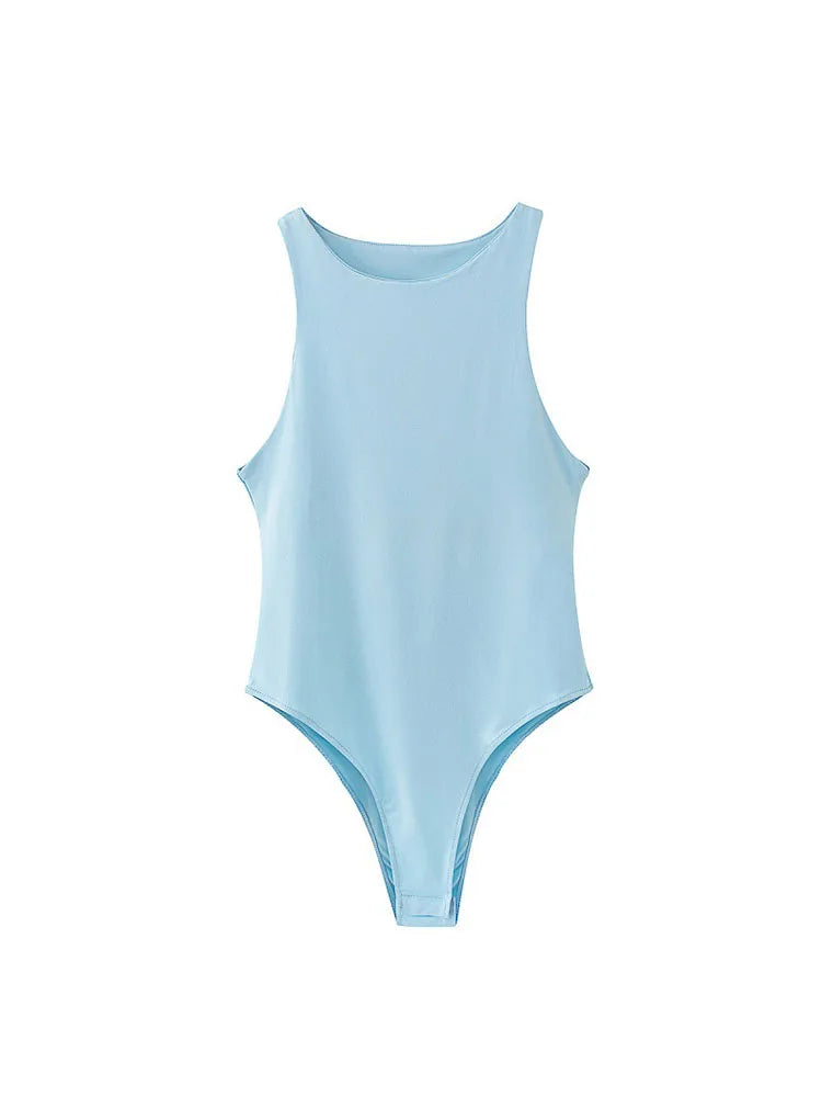 summer solid sexy bodycon women bodysuits female 8 color green slim casual  bodysuit chic lady club short playsuits femme